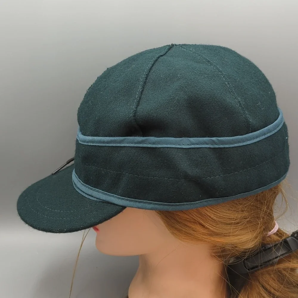 Stormy Kromer Original 1903 Wool Blend Cap Hat Green Size 7 5/8